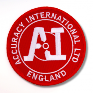 Snaiperšauteņu ACCURACY INTERNATIONAL ražotāja uzšuve (ID673)