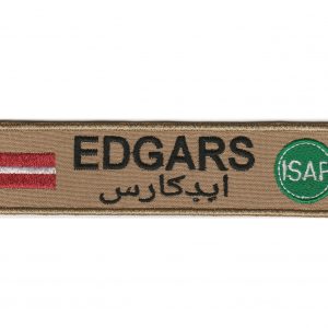 ISAF Uzvārda uzšuves ar karogu (ID1052)