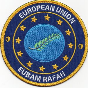 Eiropas savienības Robežu palīdzības misijas Rafā uzšuve (ID7258 )