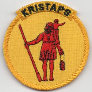 JS kuģa KRISTAPS emblēmas uzšuve