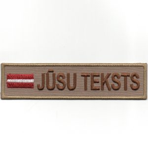 Uzvārda uzšuves ar karogu (ID918)