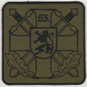 Zemessardzes 53. bataljona uzšuves kaujas formas tērpam kopija (ID570)