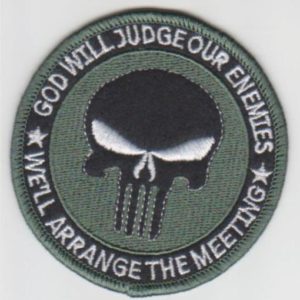 ISAF. Motivācijas uzšuve PUNISHER (ID155)