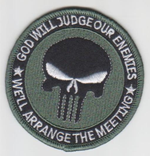 ISAF. Motivācijas uzšuve PUNISHER (ID155)